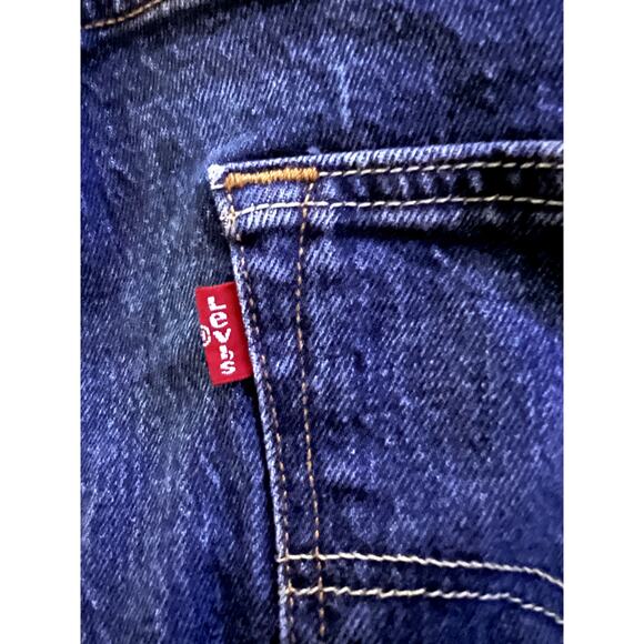 Levi's 501 Jeans W36 L32 Button Fly Straight Leg Dark Wash Denim - Picture 7 of 7